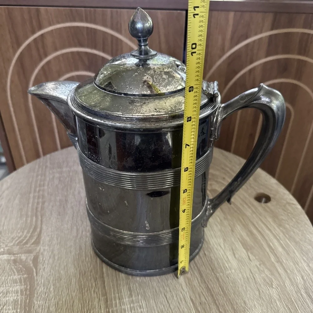 Essex Silver Co. Large Pitcher Natural Patina, Great Planter Idea